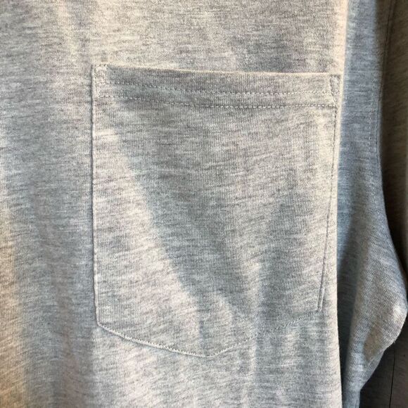 AND NOW THIS (By Macy’s) - NWT - M Sz M Long-Sleeved Pocket Tee in Ash Gray - Picture 4 of 11